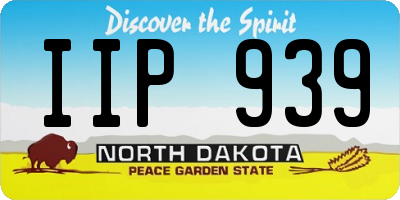 ND license plate IIP939