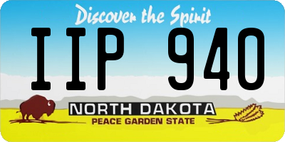 ND license plate IIP940