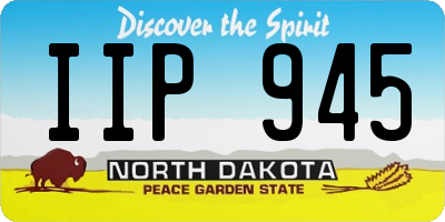 ND license plate IIP945