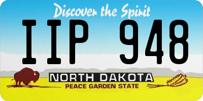 ND license plate IIP948
