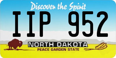 ND license plate IIP952