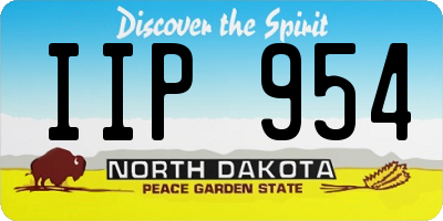 ND license plate IIP954