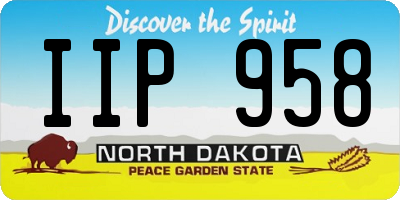 ND license plate IIP958