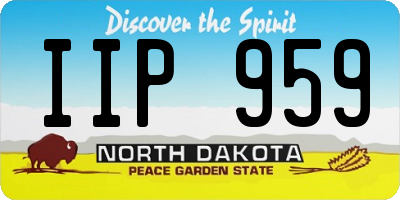 ND license plate IIP959
