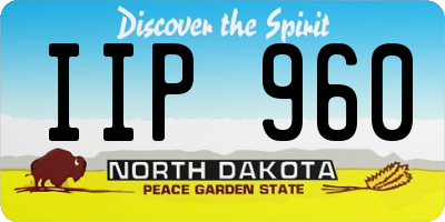 ND license plate IIP960