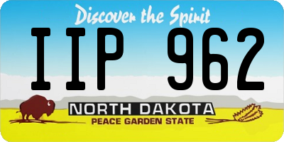 ND license plate IIP962