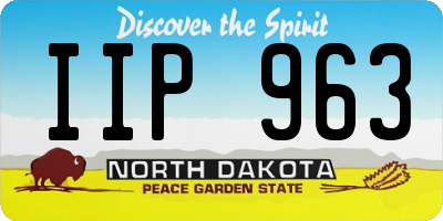 ND license plate IIP963