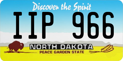 ND license plate IIP966