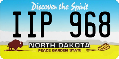 ND license plate IIP968