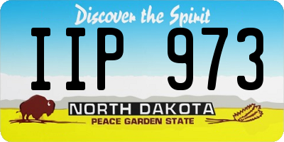 ND license plate IIP973
