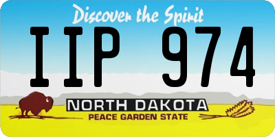 ND license plate IIP974