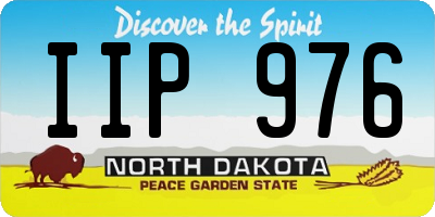 ND license plate IIP976