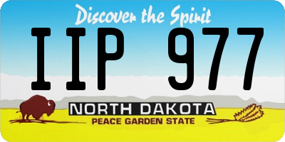 ND license plate IIP977