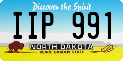 ND license plate IIP991