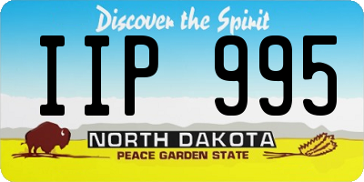 ND license plate IIP995