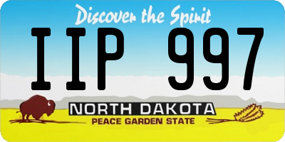 ND license plate IIP997