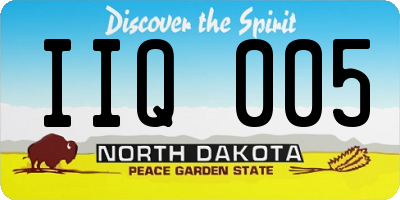 ND license plate IIQ005