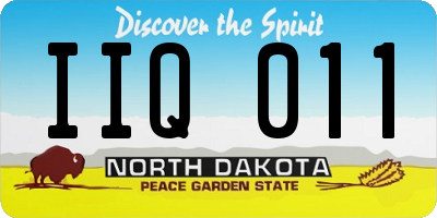 ND license plate IIQ011