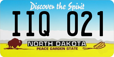 ND license plate IIQ021