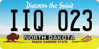 ND license plate IIQ023
