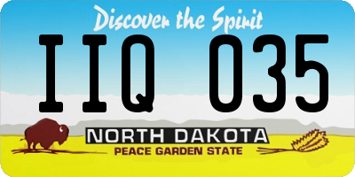 ND license plate IIQ035