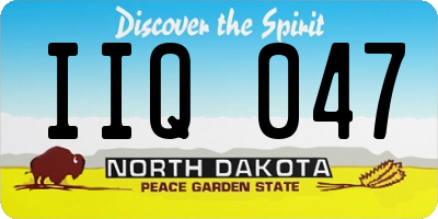 ND license plate IIQ047