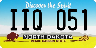 ND license plate IIQ051