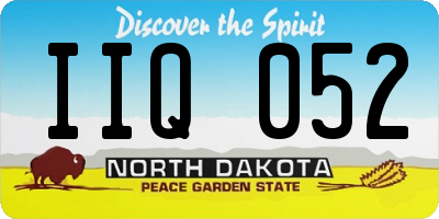 ND license plate IIQ052