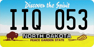 ND license plate IIQ053