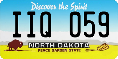 ND license plate IIQ059