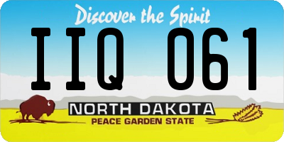 ND license plate IIQ061