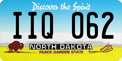 ND license plate IIQ062