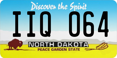 ND license plate IIQ064
