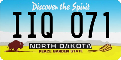 ND license plate IIQ071