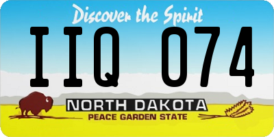 ND license plate IIQ074