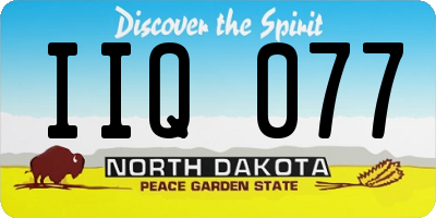 ND license plate IIQ077
