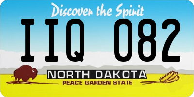 ND license plate IIQ082