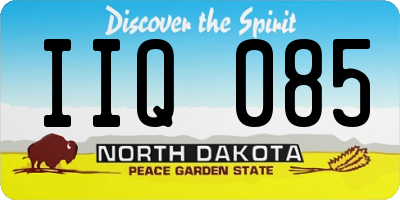 ND license plate IIQ085