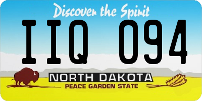 ND license plate IIQ094