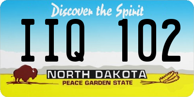 ND license plate IIQ102