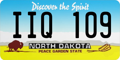 ND license plate IIQ109