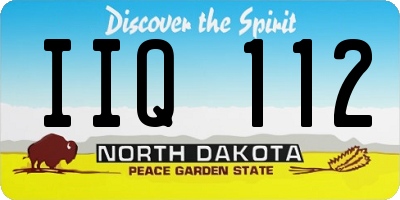 ND license plate IIQ112