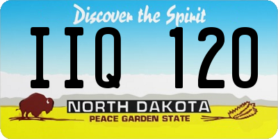 ND license plate IIQ120