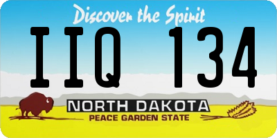 ND license plate IIQ134