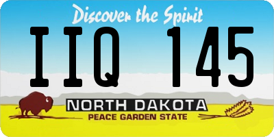 ND license plate IIQ145