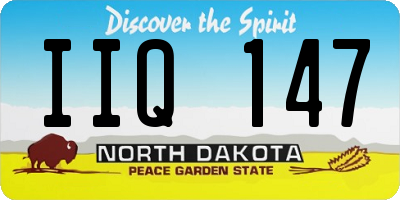ND license plate IIQ147