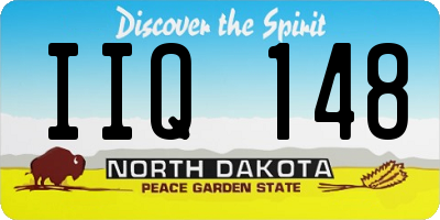 ND license plate IIQ148