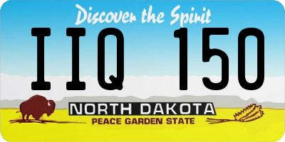 ND license plate IIQ150