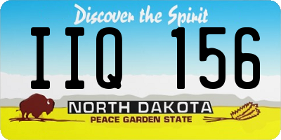 ND license plate IIQ156