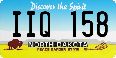 ND license plate IIQ158